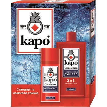 Каро Gentleman Комплект - Душ гел и Дезодорант, 400 + 150 ml