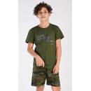 Dětské pyžamo Raw khaki