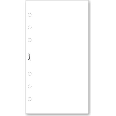 Filofax Poznámkový papier, čistý, biely, 30 listov náplň osobných diárov