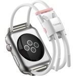 Baseus Текстилна каишка за Apple Watch 42мм, 44мм, 45мм, 46мм, Ultra, Ultra 2 49мм - Baseus Lets Go Bracelet Clasp Band (LBAPWA4-B24) (бял) (LBAPWA4-B24)