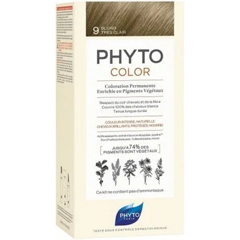 PHYTO Безамонячна боя за коса 9 Много Светло Русо , Phyto Phytocolor Coloration Permanente 9 Very Light Blonde 50ml