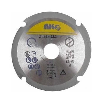 Magg Řezný kotouč na dřevo 115x22,2 mm PHT-0110