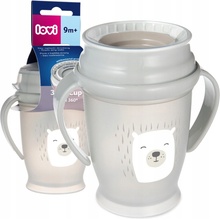 Canpol babies LOVI nevylévací hrnček junior 360° Buddy Bear béžový 250ml