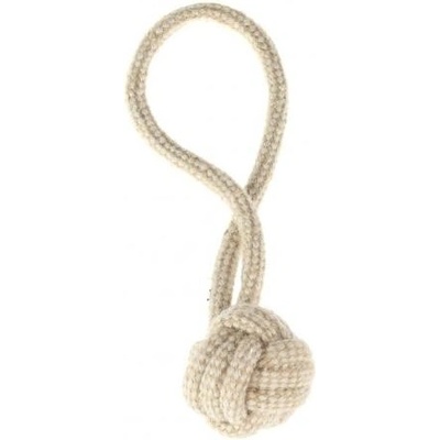 animALL Hračka Jutovo bavlněné preťahovadlo lopta 23 cm
