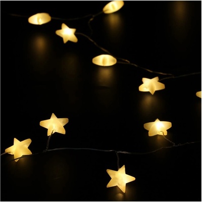 Brilagi LED Vánoční řetěz 40xLED 3xAA 1,8m teplá bílá hvězdy | 1v1104-OEM1 – Hledejceny.cz