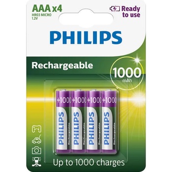 Philips AAA Rechargeable 1000mAh (4)