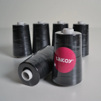Overlock / coverlock polyesterová niť TKY 5000 farba čierna