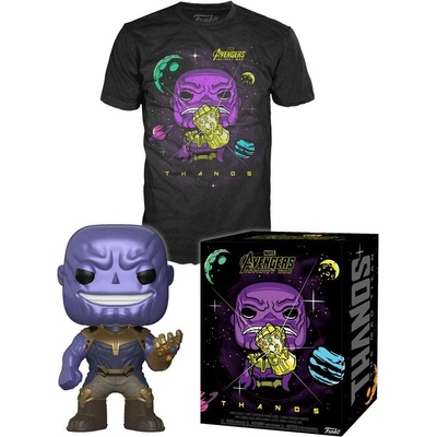 Pop Marvel Avengers Infinity War Thanos Tee Box