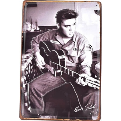 Ceduľa Elvis Vintage style 30cm x 20cm Plechová tabuľa