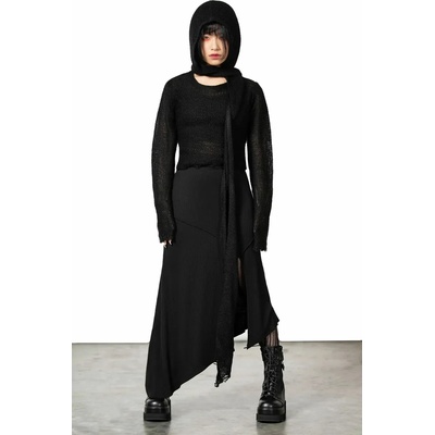 KILLSTAR дамски пуловер KILLSTAR - Aillean, тип прегърни ме с качулка - Черен - KSRA007465