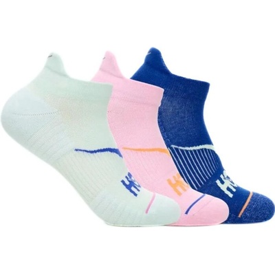 Hoka No-Show Run Sock 3-Pack 1122930-ARZ aqua breeze/pink twilight/ultramarine