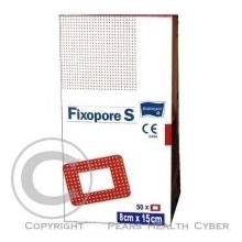 Fixopore S 8 x 15 cm á 50 ks sterilní náplast