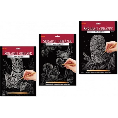 SMT Creatoys Škrabací obrázek zlatý A4 3 druhy