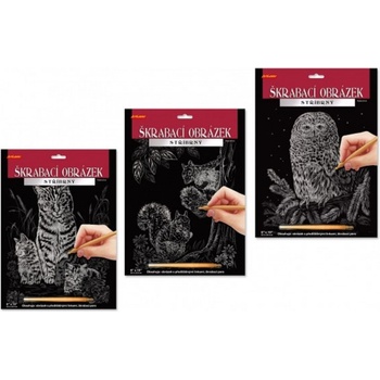 SMT Creatoys Škrabací obrázek zlatý A4 3 druhy