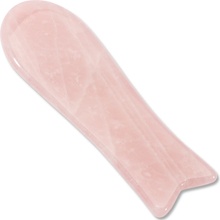 NonDolens Masážny kameň ® Gua Sha ryba - Ruženín 12 x 3,5 cm