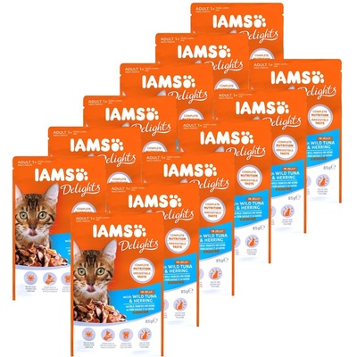 Iams Котка див тон и херинга 12 x 85 г