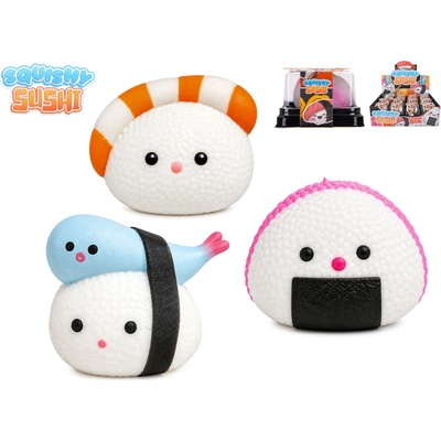 Mikro trading Squishy Sushi Kawaii Sushi kamarát 3 ks v krabičce
