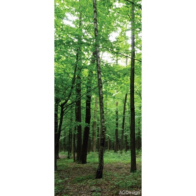AG Design FTNV-2920 Fototapeta na zeď Zelený les Stromy rozměry 90 x 202 cm