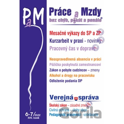 PaM č. 6-7 / 2022 - Výkazy poistného, Kurzarbeit v praxi