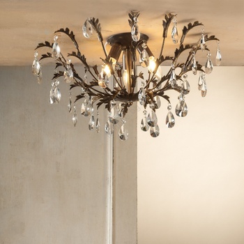 Onli - Таванно осветително тяло TERESA 3xE14/6W/230V бронзово (OL0562)