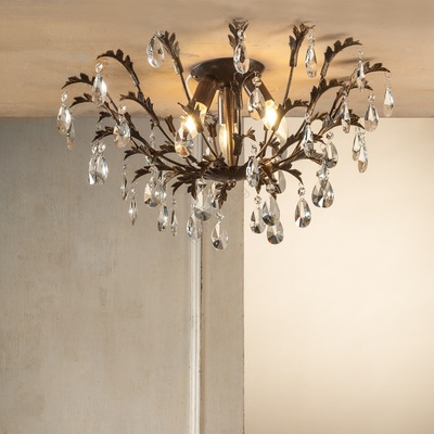 Onli - Таванно осветително тяло TERESA 3xE14/6W/230V бронзово (OL0562)