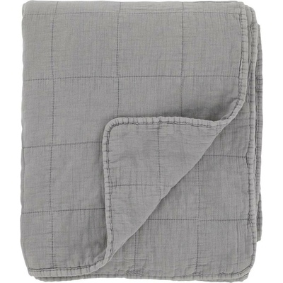 Chic Antique Šedý prehoz s opraným vzhľadom Aix Vintage Quilt 130 x 180 cm