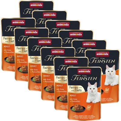 Animonda Vom Feinsten Cat Adult – kačica a morčacie filety 12 x 85 g