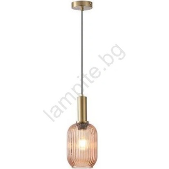EUROLAMP Пендел 1xE27/15W/230V кафяв Ø 13 см (EU0325)