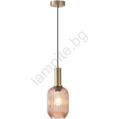 EUROLAMP Пендел 1xE27/15W/230V кафяв Ø 13 см (EU0325)