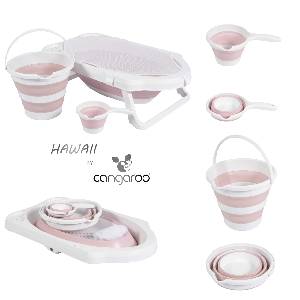 Cangaroo Сгъваем к-кт за баня Hawaii розов (109370)
