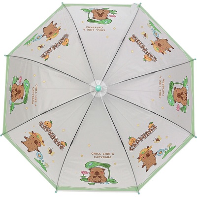 Dětský vystřelovací deštník kapybara 4 mint – Sleviste.cz