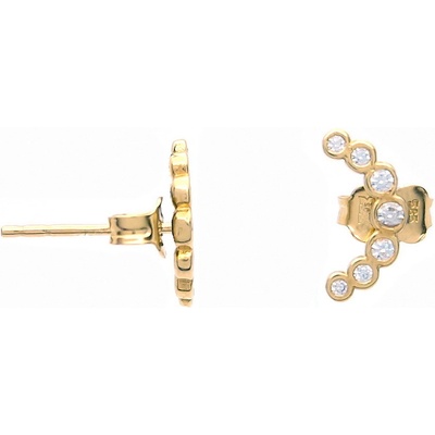 Šperk Holíč zlaté náušnice kamienkové ZN95
