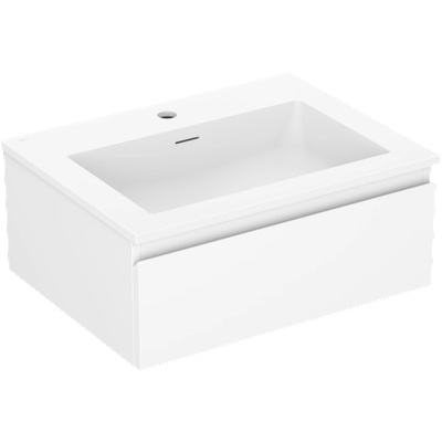 Mexen Orio шкаф за баня 60 см с мивка Otis, 1 чекмедже, бял мат - 91A10-06023-1-BF01-W18M01 (91A10-06023-1-BF01-W18M01)