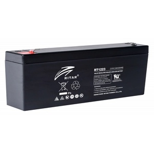 Ritar Оловна батерия RITAR (RT1223), 12V, 2.3Ah, AGM, 177/ 35/ 62 mm (RITAR-RT1223) - hits