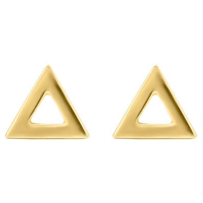 Eppi zlaté trojuholníkové náušnice AirTriangle E33032