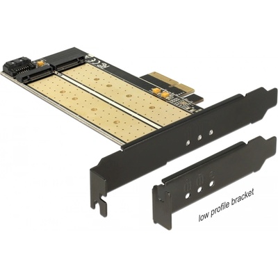 Delock PCI Express x4 карта 1 x вътрешен M. 2 гнездо с B слот + 1 x вътрешен NVMe M. 2 гнездо, M