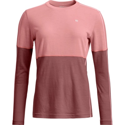 Ortovox Дамско мериносово термобельо Ortovox Women's 185 Rock'N'Wool Long Sleeve Merino base layer - Dusk Rose (115-1518-0913)