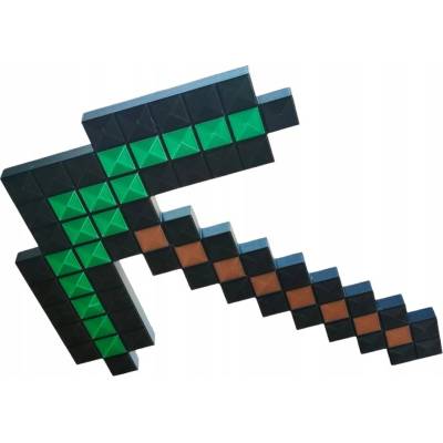 Baník Minecraft Smaragdový. Obojstranný 31cm. Ples