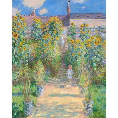 Plagát, Obraz - The Artist's Garden at Vetheuil (1880), Claude Monet, 30 × 40 cm