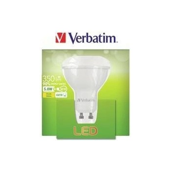 Verbatim LED žárovka GU10 5W 350lm 50W typ PAR16 35° teplá bílá