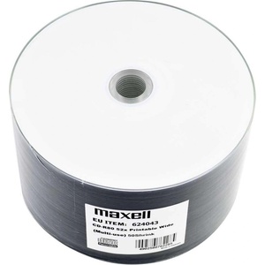 Maxell CD-R80 MAXELL 25 pk PRINTABLE 52 speed cake box (ML-DC-CDR80-25PR) - cybertrade