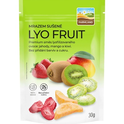 FARMLAND Lyofruit mix jahody mango a kiwi 30 g