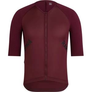 Rapha Мъжка фланелка с къс ръкав за колоездене Rapha Pro Team Aero Jersey Cycling jersey - Port / Black (056-4400-0314)
