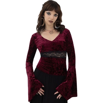 KILLSTAR дамска тениска (топ) KILLSTAR - Rosethorn - Червена - KSRA011256