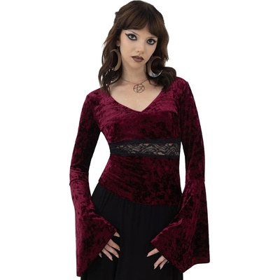 KILLSTAR дамска тениска (топ) KILLSTAR - Rosethorn - Червена - KSRA011256