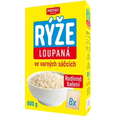 Menu Gold rýže loupaná ve varných sáčcích 8 x 100 g
