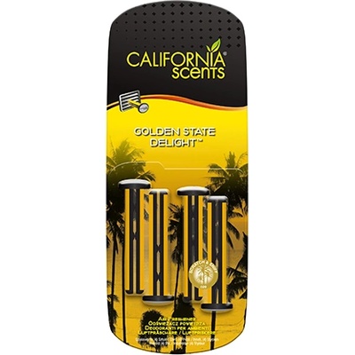 California Scents Vent Stick Golden State Delight aроматизатор за автомобил 4 бр