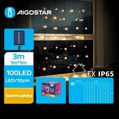 Aigostar - Соларен LED низ 100 светодиода/8 режима 4x1m IP65 топло бяло (AI0432)