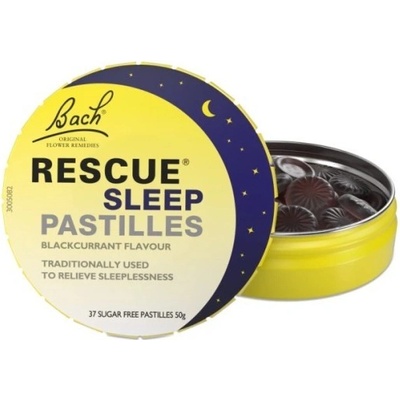 Bachovy esence Rescue Night pastilky na spaní černý rybíz 50 g