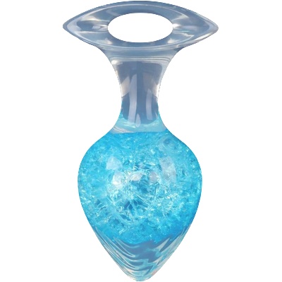 Eazi-Oh Анален плъг Blue Glimmer (8, 7 см)